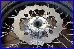 14 Front Rear Rim Wheel Pit Dirt Bike Disc Brake Rotor Supermoto M Rm26+rm27