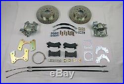 1955 1956 1957 Chevrolet rear disc brake conversion with parking brake cables