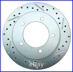 1957-81 F-100 F-150 Ford Truck Rear Disc Brake Kit Drilled/ Slotted Rotors