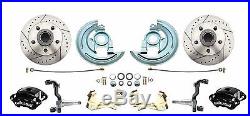1964-72 GM A Body Wilwood Front Rear Disc Brake Kit Chrome A Arms Coil Overs