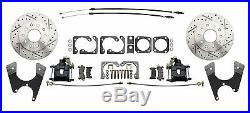 1964-72 GM A Body Wilwood Front Rear Disc Brake Kit Chrome A Arms Coil Overs