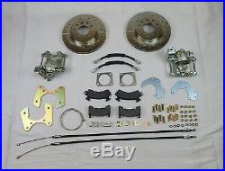 1968-1972 Chevelle gto rear disc brake conversion braided hoses parking brakes