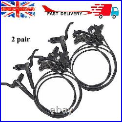 2pair Bike Hydraulic Disc Brake Bicycle Oil Disc Brake Kit Front and Rear Q F6R5