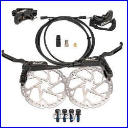 4-Piston MTB Bike Front Rear Hydraulic Disc Brake Kit with 203mm Disc Rotors