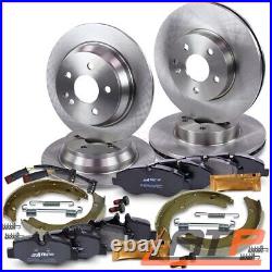4x BRAKE DISC + SET PADS FRONT+ REAR FOR MERCEDES BENZ W639 109-123 2007