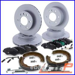 4x Brake Disc + Pads + Shoes Front+rear For Mercedes Sprinter 3-t 3.5-t 906