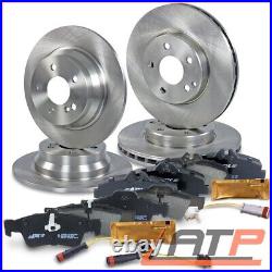 4x Brake Disc+ Pads + Warn Contact Front+rear For Mercedes E-class W211