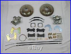 64-77 GM 10 12 bolt rear axle end disc brake conversion kit with parking brake