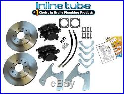 67-81 Staggered Rear End Axle Disc Brake Conversion Kit 10/12 Bolt Stand Rotor