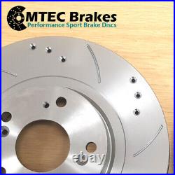 A4 B8 1.8TFSi 2.0TDi/TDIe 11- Drilled Grooved Front Rear Brake Discs & MTEC Pads