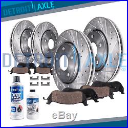AWD Front & 320mm Rear Brake Rotors + Ceramic Pad for DODGE Charger CHRYSLER 300