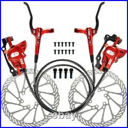 Adjustable Hydraulic Bike Disc Brake Black/red For 22mm Outer Dia Handlebar
