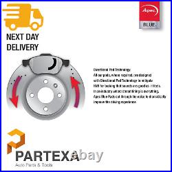 Apec Front Rear Brake Kit 4x Discs & 2x Pad Set Fits Citroen Opel Peugeot Toyota