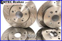Audi A4 2.0T FSi 01/05-12/07 Front Rear Brake Discs and Pads Drilled Grooved