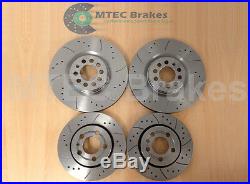 Audi S3 1.8T 20v 312mm 98-03 Drilled Grooved Front & Rear Brakes Disc + Pads