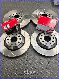 Audi S3 8V Quattro Dimpled Grooved Brake Discs Brembo Pads Front & Rear