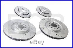 Audi TT Quattro MK1 1.8T Brake Disc Drilled Grooved Front & Rear + Pads