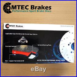BMW 3 E90 320d 03/05- Front Rear MTEC Drilled Grooved Brake Discs MTEC Pads