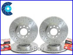 BMW E46 318i 320i 320d 325 328 DRILLED AND GROOVED DISCS PADS FRONT REAR 300mm