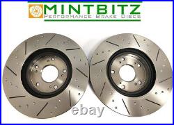 BMW E46 330 330d 330i 330ci 330x Dimpled Grooved Brake Discs Front Rear & Pads