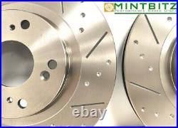 BMW E46 330 330d 330i 330ci 330x Dimpled Grooved Brake Discs Front Rear & Pads