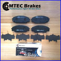 BMW E46 Cab 330Cd 330Ci 00-07 Drilled Grooved Front Rear Brake Discs MTEC Pads