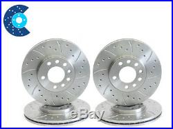 BMW E60 535d 09/04-08/10 Front Rear Drilled Grooved Brake Discs