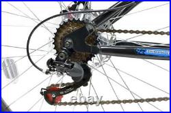 Basis 1 Mountain Bike Full Dual Suspension MTB 26 Wheel Disc Brake 18 Spd Blue