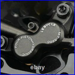 Black Brake Disc Front&Rear Hydraulic Kit MTB Bike Four Piston With Rotor