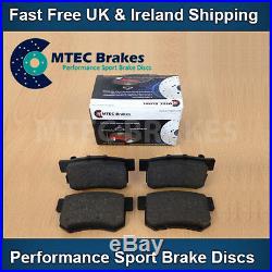Civic 2.0 Type-R EP3 01-05 Front Rear DrilledGrooved Black Brake Discs MTEC Pads