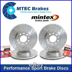 Civic Type R EP3 01-05 Front Rear Drilled Grooved MTEC Brake Discs & Mintex Pads
