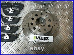 Drilled & Grooved Front & Rear Brake Discs & Pads Vw Golf Mk5 1.4 1.6 2.0 04-10
