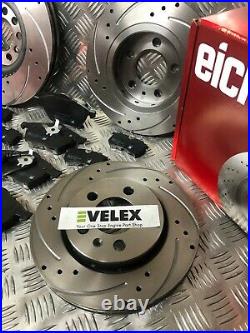 Eicher Front & Rear Drilled & Grooved Discs & Pads Audi Tt 1.8t Quattro 225