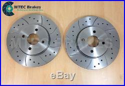 FORD FOCUS ST170 Drilled Grooved BRAKE DISCS FRONT REAR