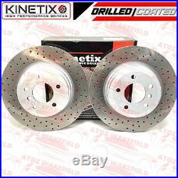 FOR BMW 330d 335i 335d FRONT REAR DRILLED PERFORMANCE BRAKE DISCS MINTEX PADS