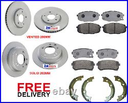 FOR HYUNDAI i30 1.4 1.6 2.0 crdi FRONT & REAR BRAKE DISCS & PADS & SHOES