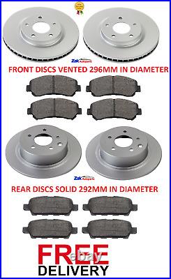FOR NISSAN QASHQAI (2007-2013) 1.6 1.5 DCi 2.0 FRONT & REAR BRAKE DISCS & PADS
