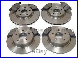 FRONT AND REAR BRAKE DISCS & PADS SET NEW FOR MAZDA 3 1.4 1.6 1.6d 2006-2013