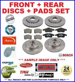 FRONT + REAR AXLE BRAKE DISCS and PADS for JEEP CHEROKEE 2.8 CRD 4x4 2004-2008