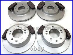FRONT & REAR BRAKE DISCS AND PADS SET FOR KIA CEED 1.4 1.6 1.6 CRDi 2007-2011