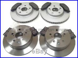 FRONT & REAR BRAKE DISCS & PADS CHECK DISC FOR LEXUS IS220 IS220d DIESEL IS250