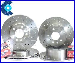 Fiat Coupe 2.0 20v Turbo 96-01 Front Rear Pads Drilled Brake Discs