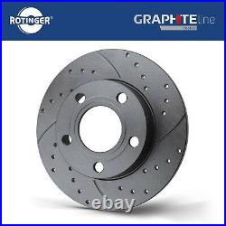 Fits BMW 1 2 3 4 Series Drilled & Grooved Brake Discs Rear Vented 300mm Upgrade