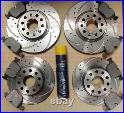 Fits Vauxhall Insignia 2.0 Cdti Front And Rear Drilled Grooved Discs & Pads