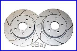 Focus ST 2.5 Coated Brake Discs and Brembo Pads Front Rear Dimpled Grooved 225