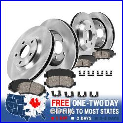 For 2002 2003 2004 2005 2006 Toyota Camry Front and Rear Rotors & Ceramic Pads