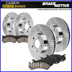For 2013 2014 2015 2016 Ford Escape Front+Rear Brake Rotors Carbon Ceramic Pads