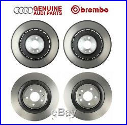 For Audi S6 S7 S8 Front and Rear Left & Right Vented Disc Brake Rotors Kit