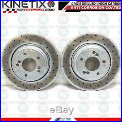 For Bmw E46 M3 3.2 Front And Rear Drilled Brake Discs Brembo Pads Wire Sensors