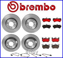 For Cayenne Touareg Front Rear Brake Kit Disc Rotors Ceramic Pads Sensors Brembo